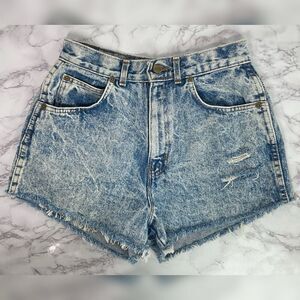 Chic Vintage Custom Cutoff Acid Wash Denim Jean Shorts 12 Petite